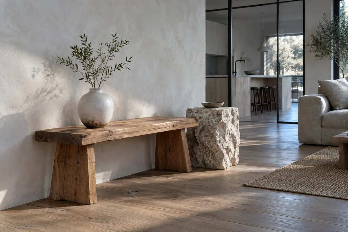 Minimalisme et matériaux naturels