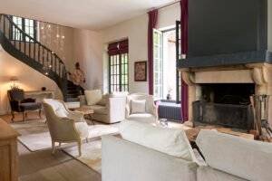 restoration and supply of furniture for a mansion near Paris Campagne Chic Style