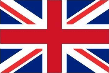 Union Jack flag representing the English version of the site.