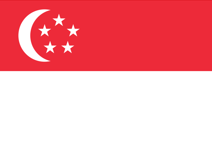 Flag of Singapore – symbol of trust and international property investors in Paris.